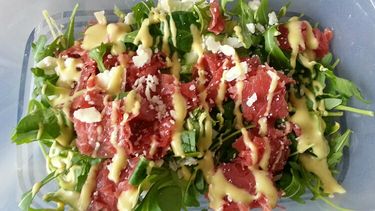 carpaccio salade met truffel gezonde lunch