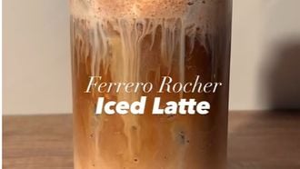 ferrero rocher iced latte