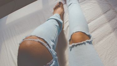 distressed jeans spijkerbroek